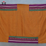 Hand- Embroidered Khun Blouse Fabric