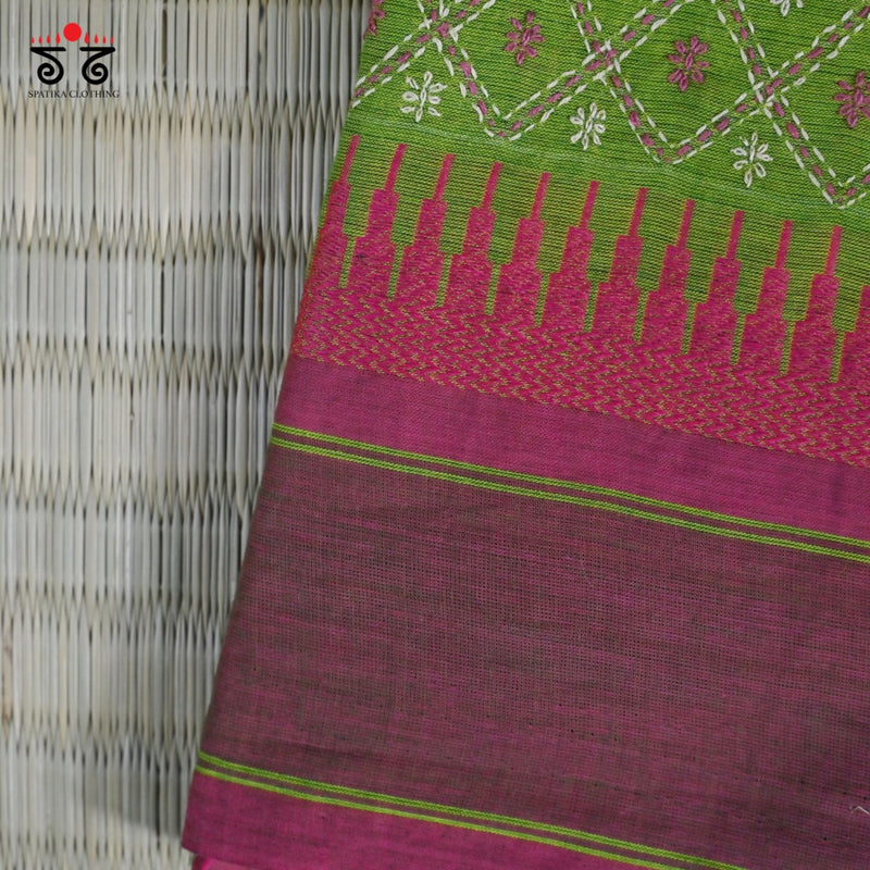 Chettinad Cotton - Banjara Hand Embroidered Blouse Fabric
