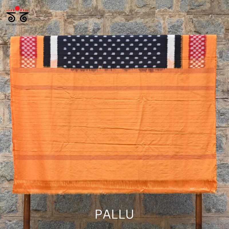 Ikat Handwoven Cotton Saree
