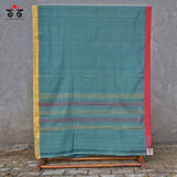 Ponduru Handspun Saree - Ganga Jamuna Border!