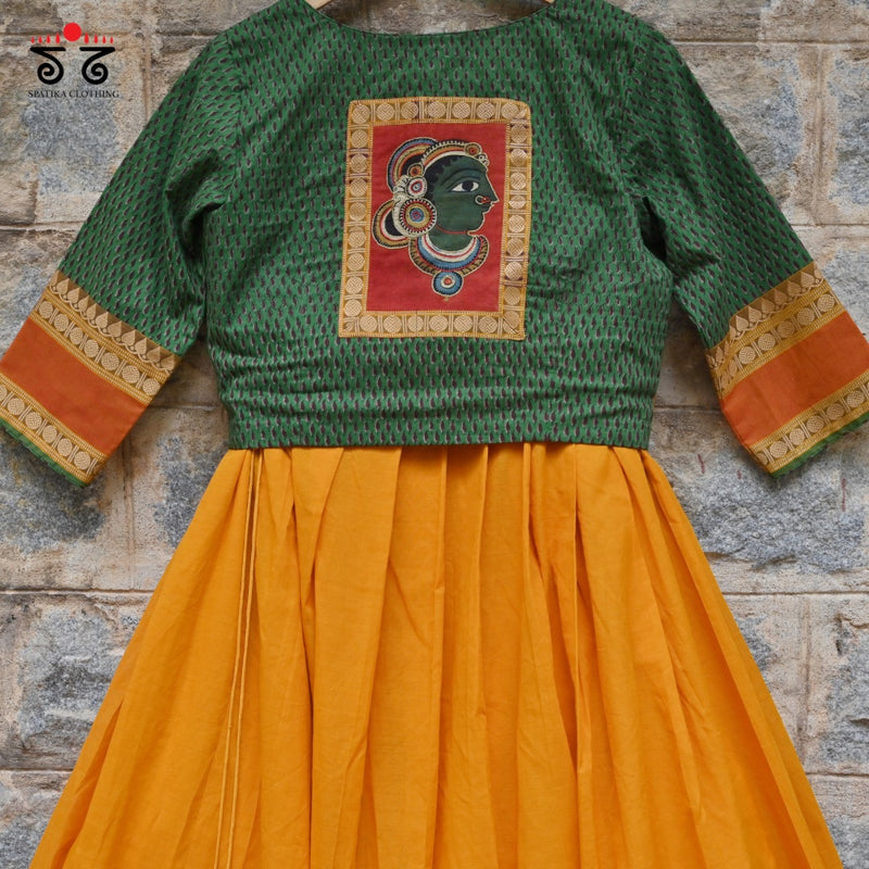 Handwoven Chettinad Cotton Lehenga