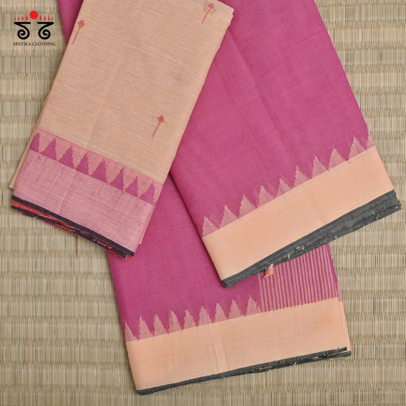 Ponduru Handspun Cotton Saree With Special Blouse Fabric