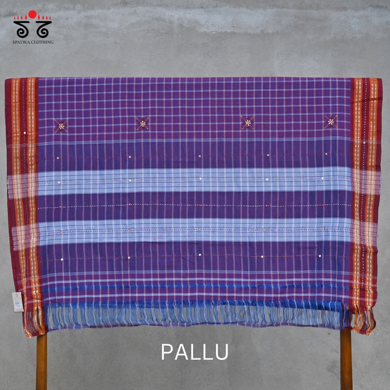 Kunbi Hand - Embroidered Saree