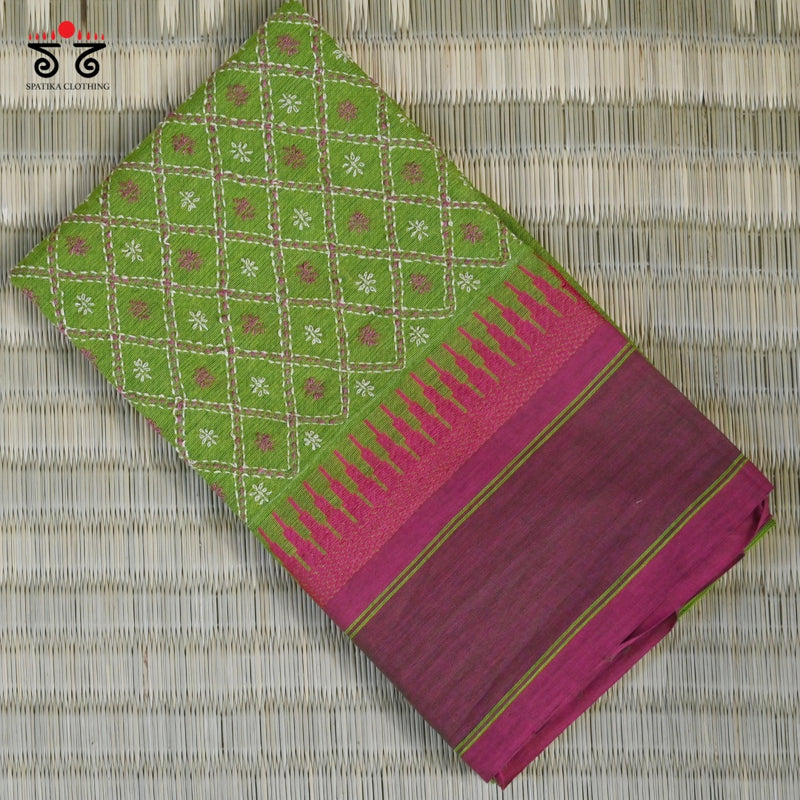 Chettinad Cotton - Banjara Hand Embroidered Blouse Fabric