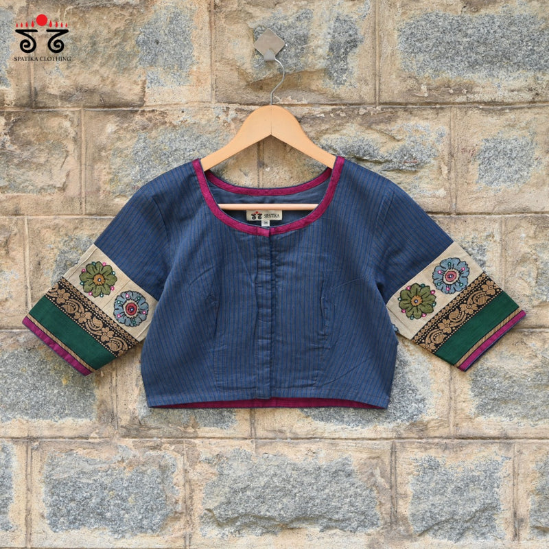 Chettinad Cotton - Pen Kalamkari Blouse