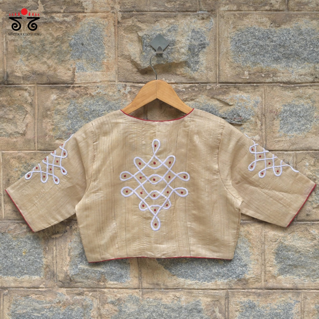 Kolam Handcrafted blouse