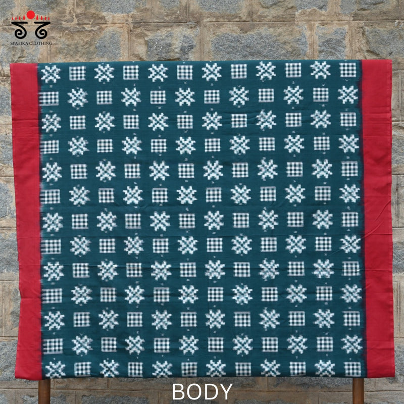 Telia Rumal Double Ikat Cotton Saree