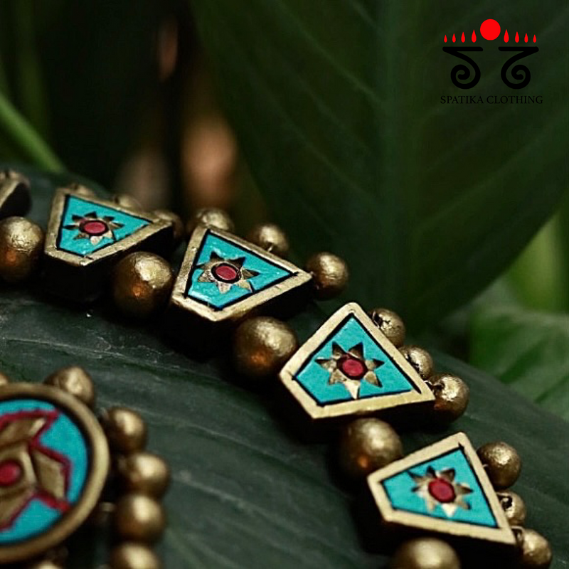 Handmade Terracotta Jhumka Earrings & Peacock Necklace, INDIAN JEWELRY  #20748 | Buy Terracotta Earrings Online | Terracotta jewellery, Terracotta  jewellery making, Terracotta jewellery designs