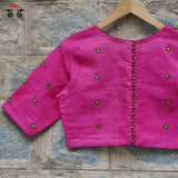 Temple Jewellery Chanderi Silk Cotton Blouse