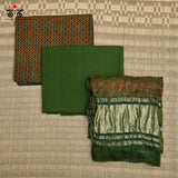 Ajrak Hand - Blockprinted Fabric Set Of 3