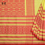 Handwoven Bengal Cotton Saree - Nakshi Border