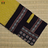 Ajrak Bandhani on Mulmul Cotton Saree