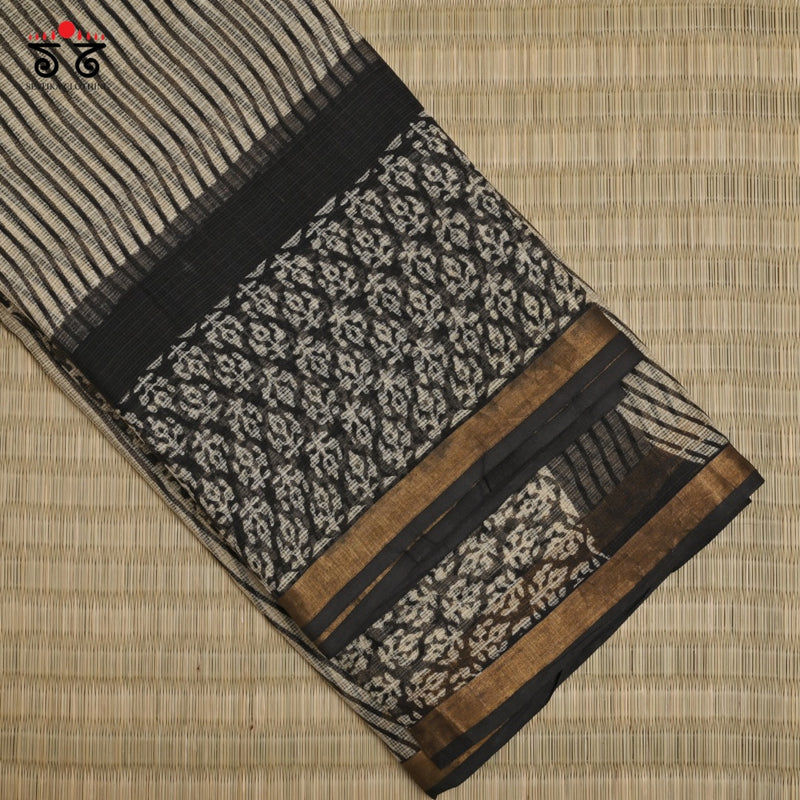 Block Printed  Kota Cotton Saree