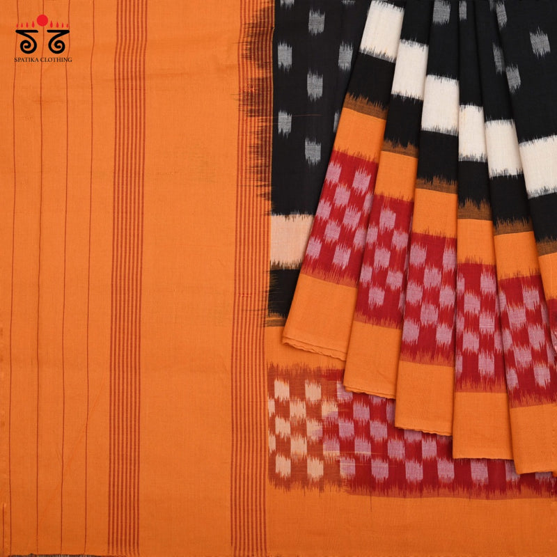 Ikat Handwoven Cotton Saree