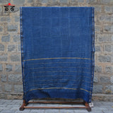 Hand block Print on Chanderi Silk Cotton Saree