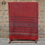 Ajrak on Mulmul Cotton Saree