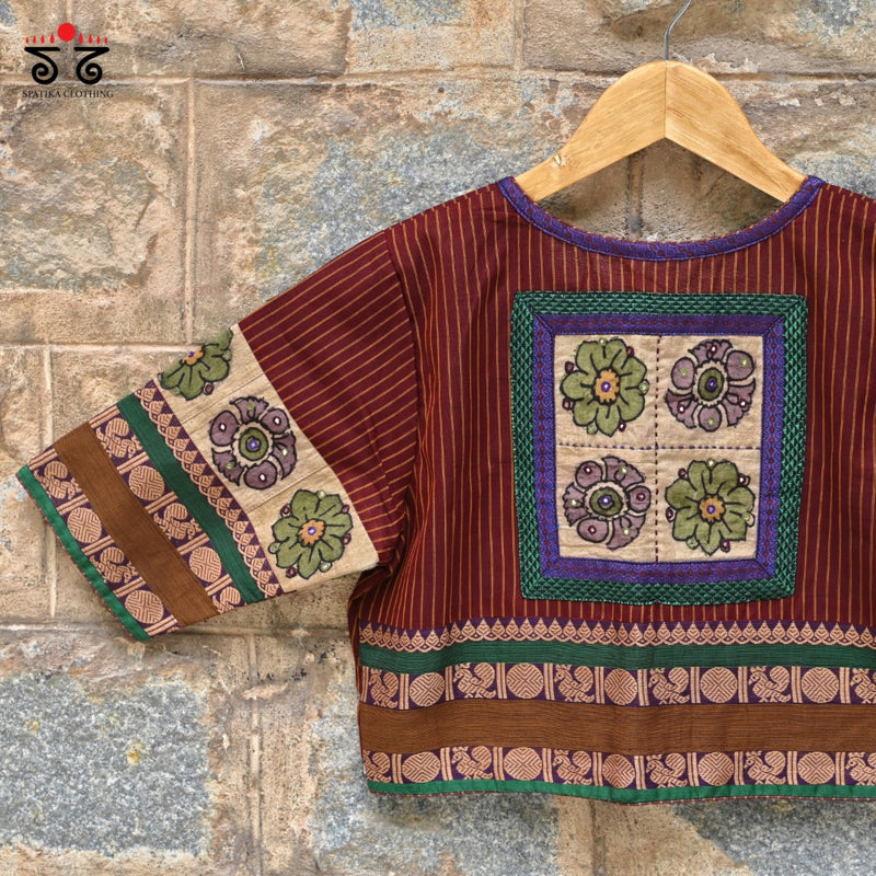 Chettinad Cotton - Pen Kalamkari Blouse