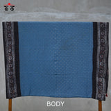 Ajrak Bandhani on Mulmul Cotton Saree