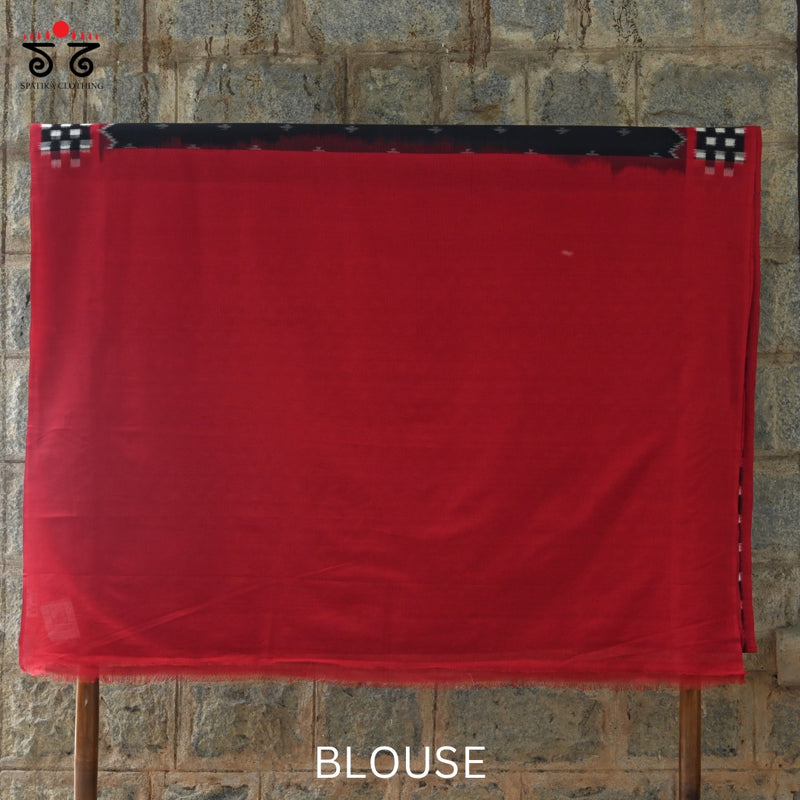 Ikat Handwoven Cotton Saree