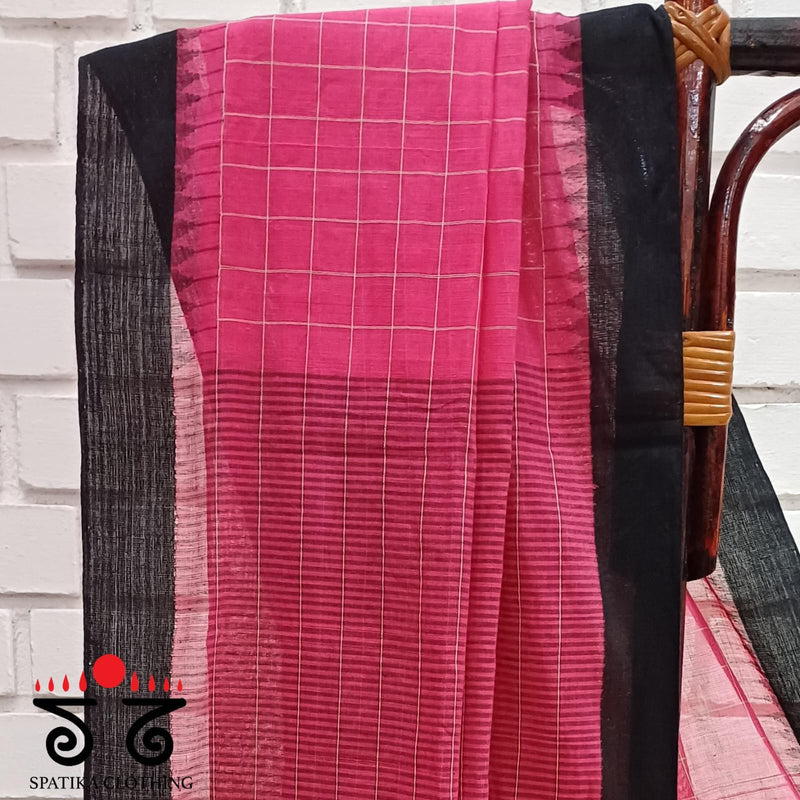 Checkered - Ponduru Handspun Cotton Saree