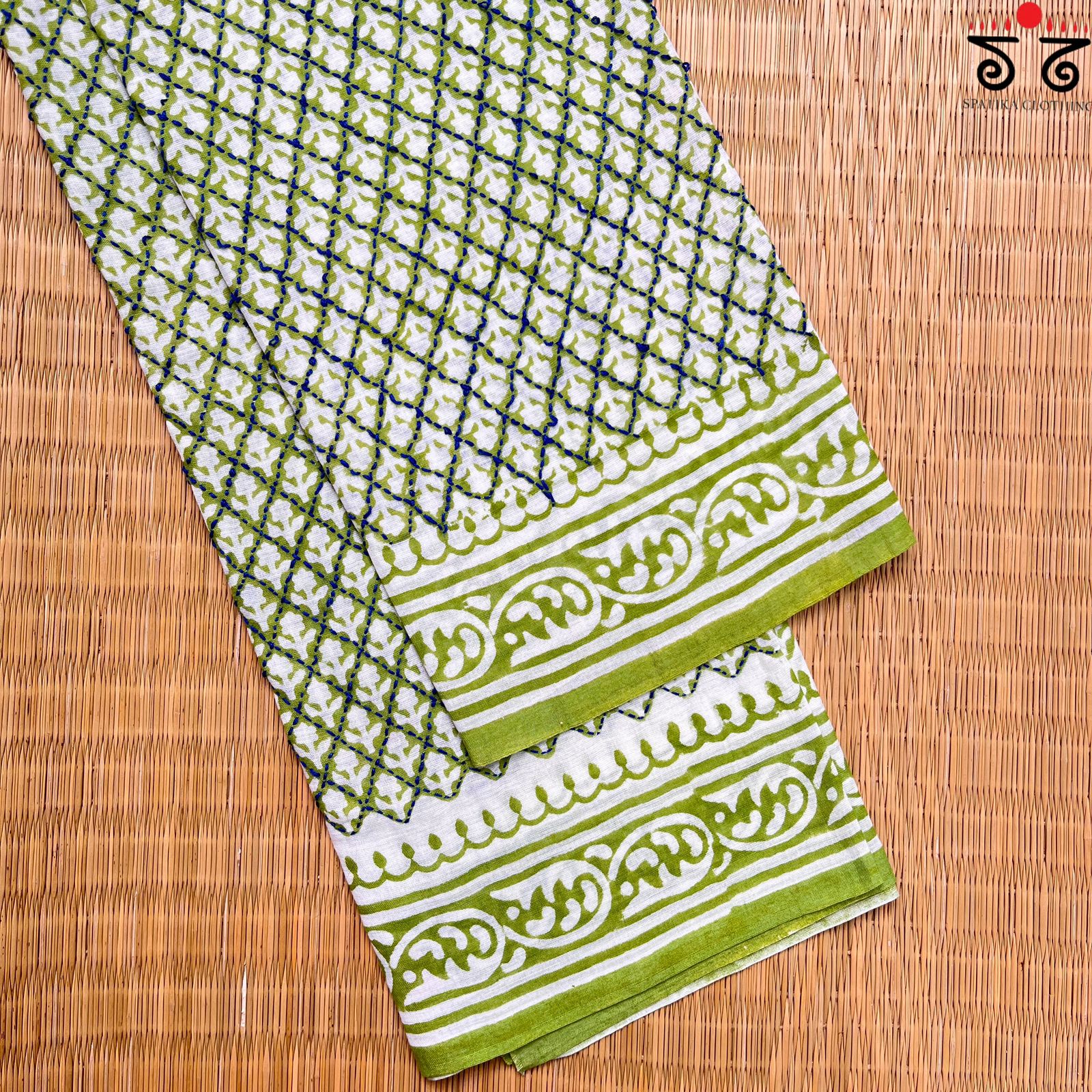 Hand Embroidered Blouse Fabric