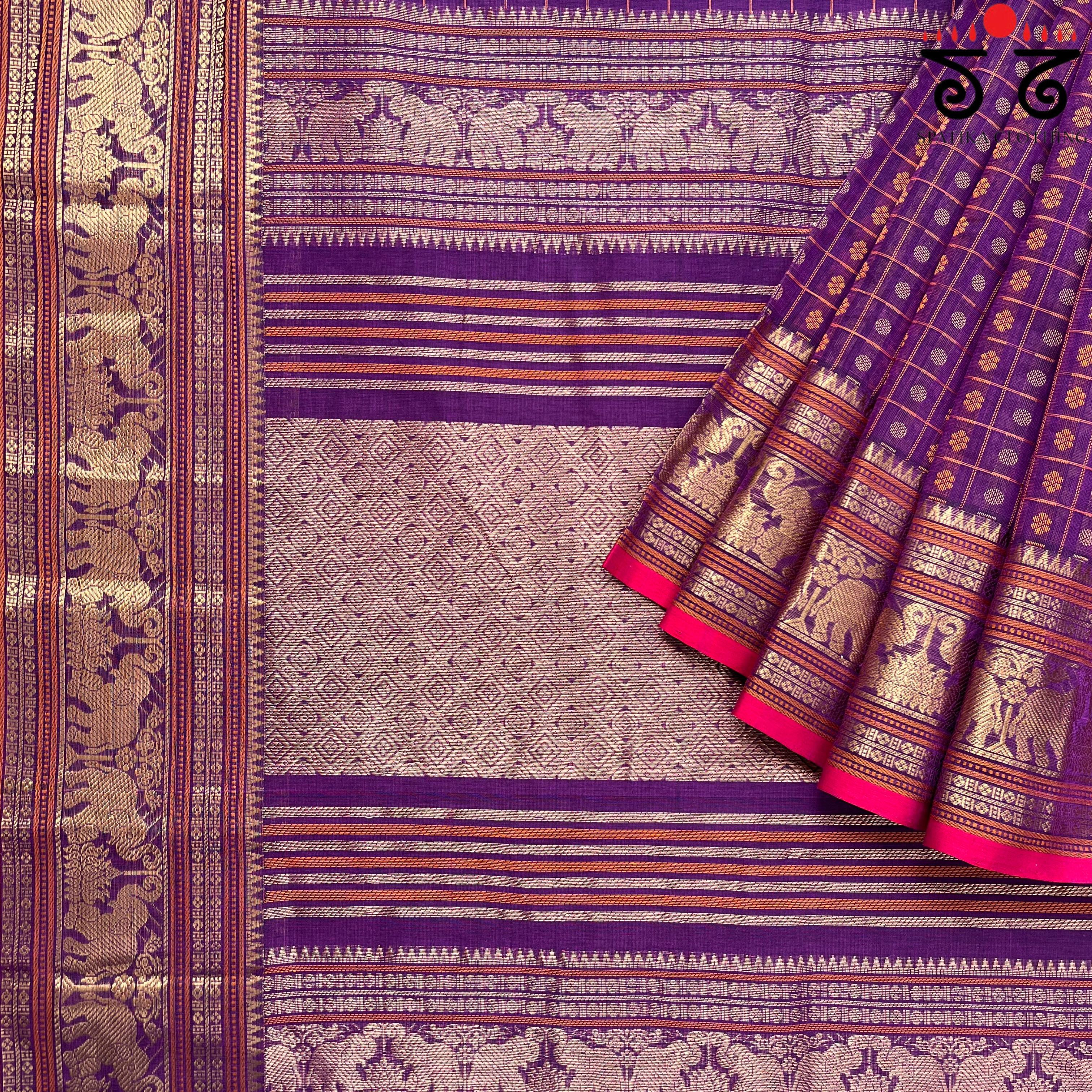 Vintage Kanjivaram Saree in Cotton