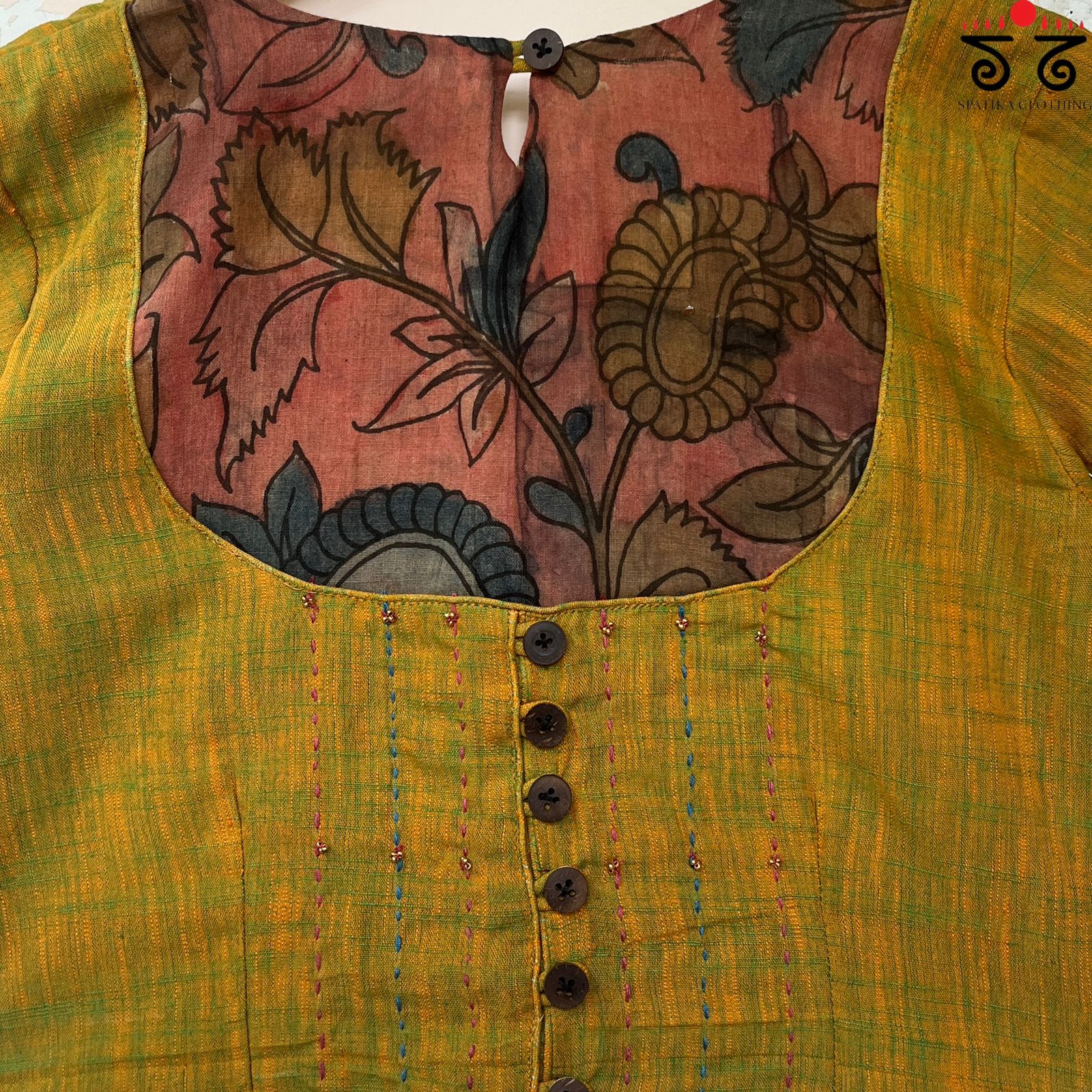 The Kalamkari Yoke Blouse