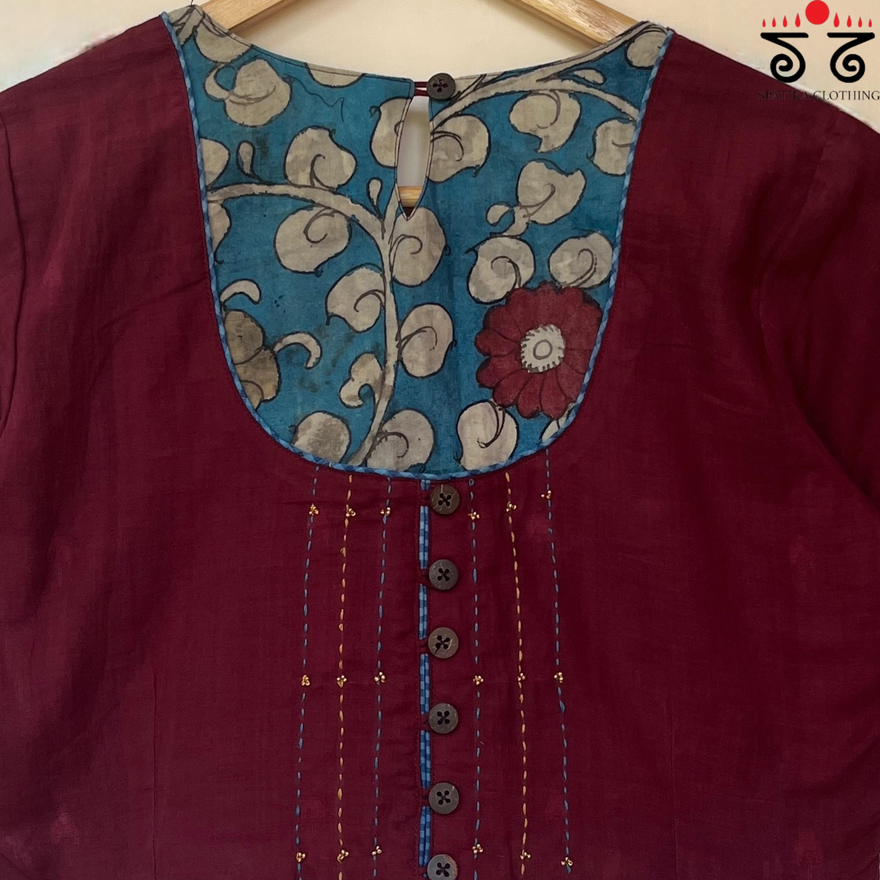 The Kalamkari Yoke Blouse
