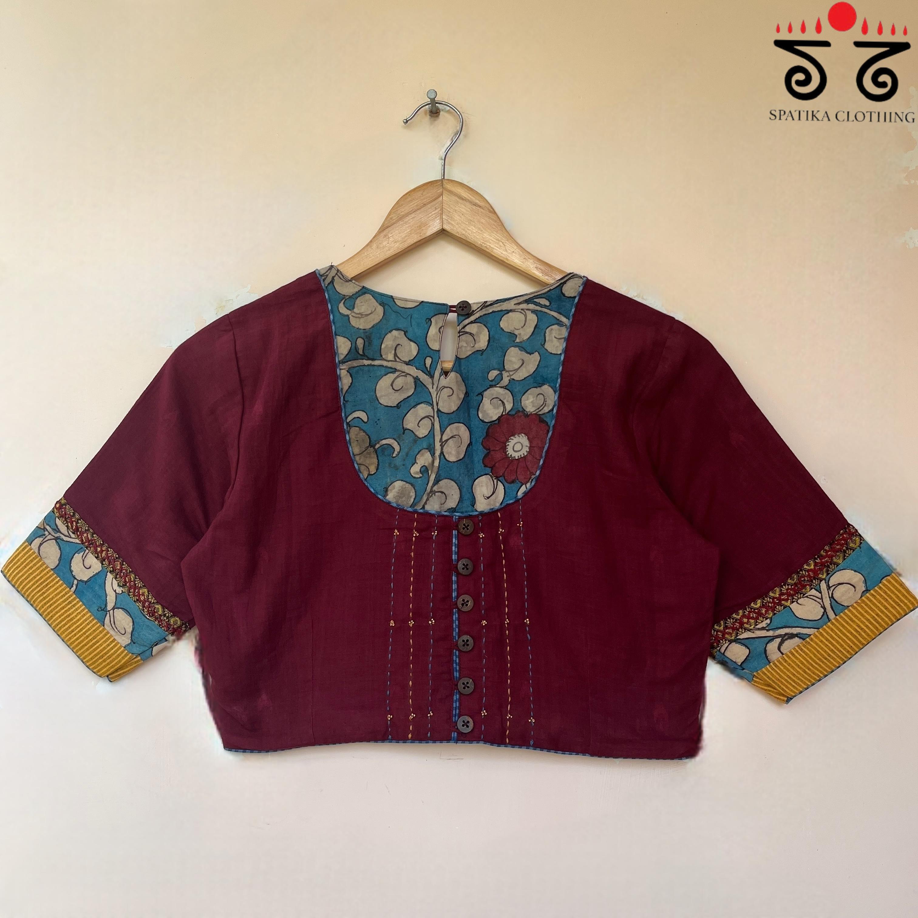 The Kalamkari Yoke Blouse