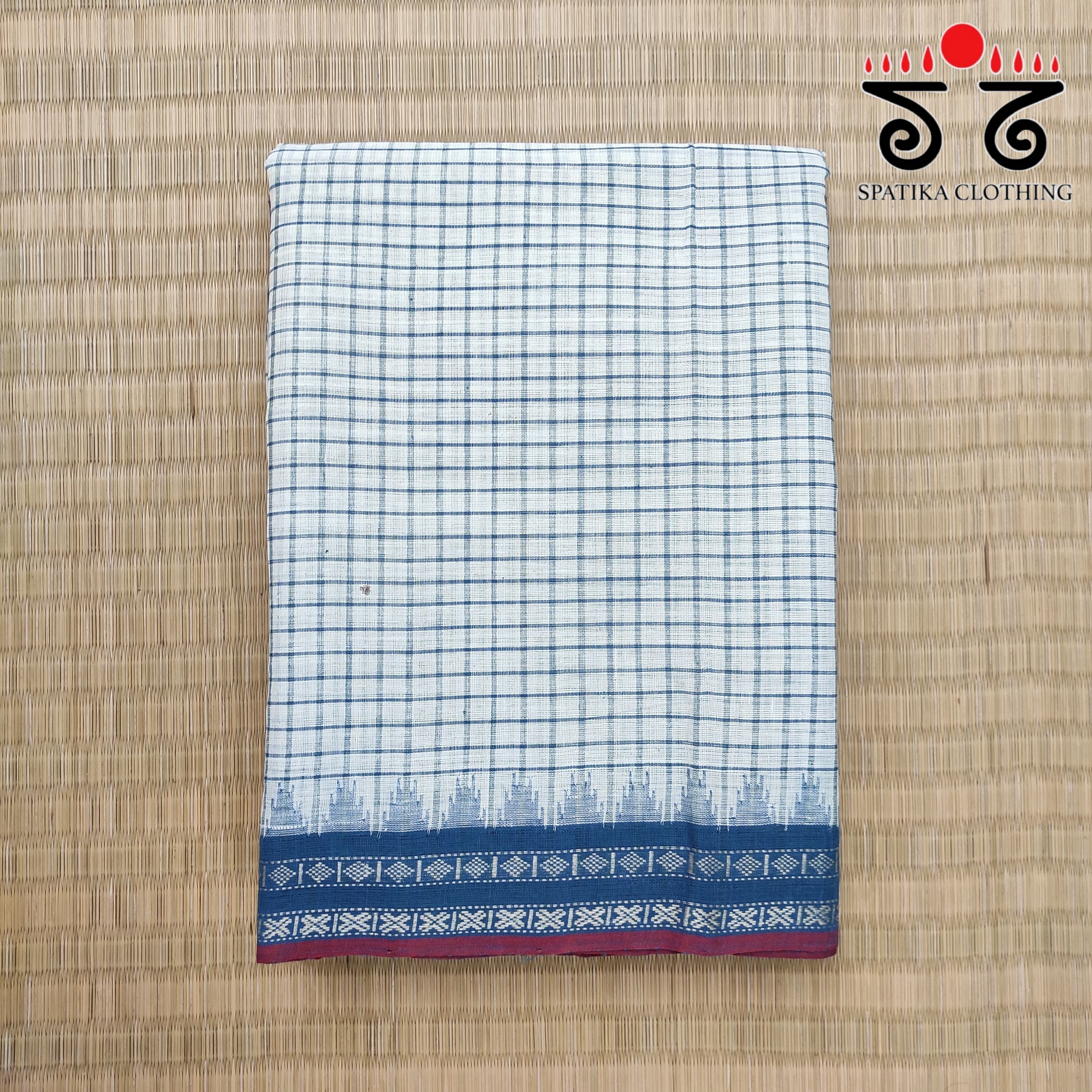 Ponduru Handspun Cotton Saree - Checks!
