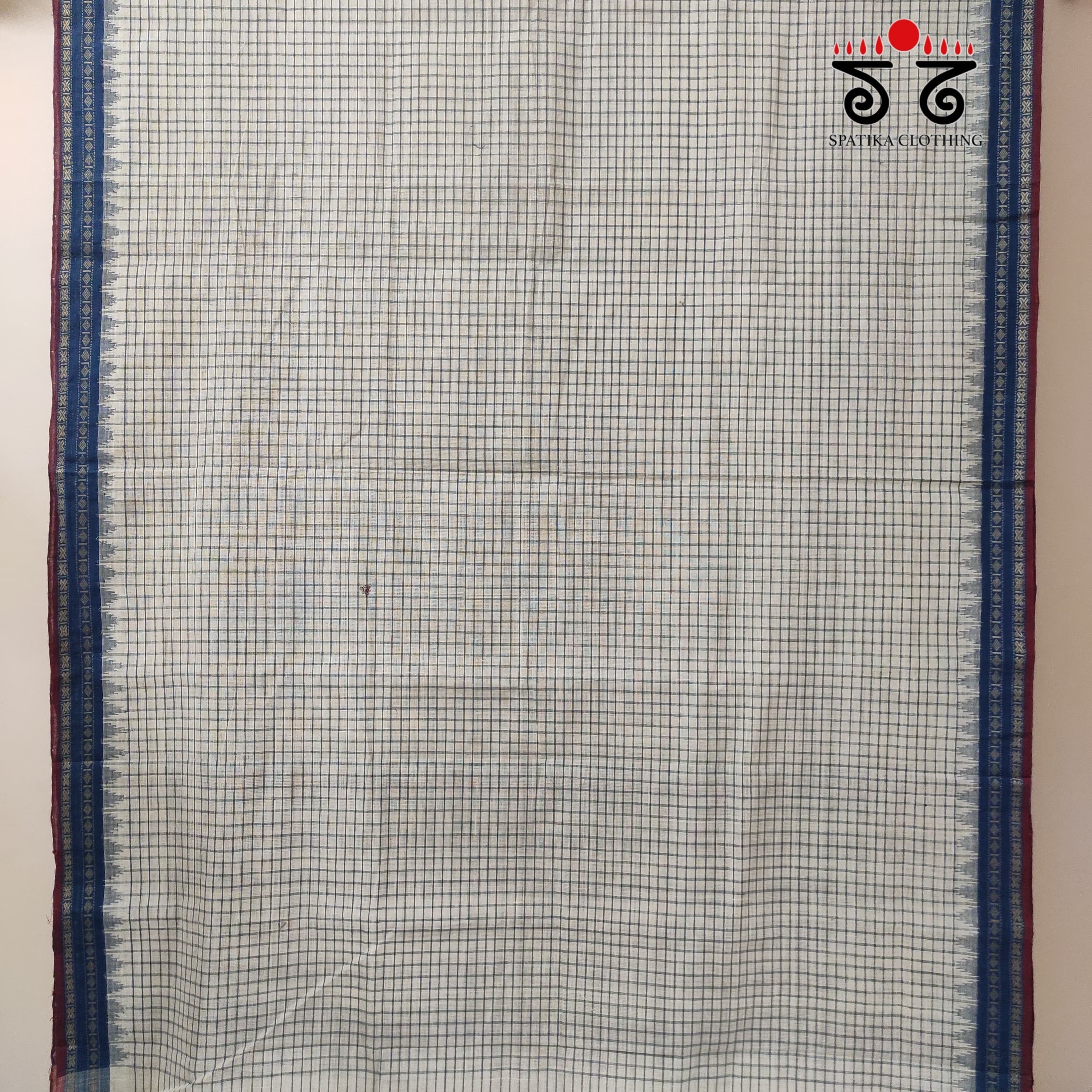 Ponduru Handspun Cotton Saree - Checks!