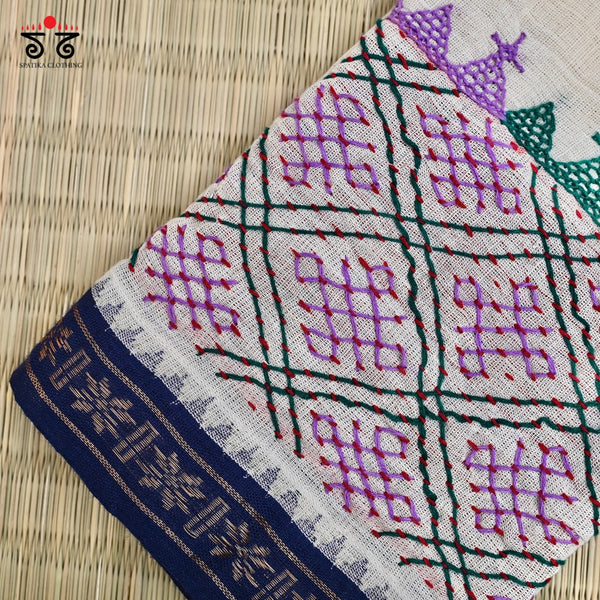 Lambani Hand - Embroidered Ponduru Blouse Fabric