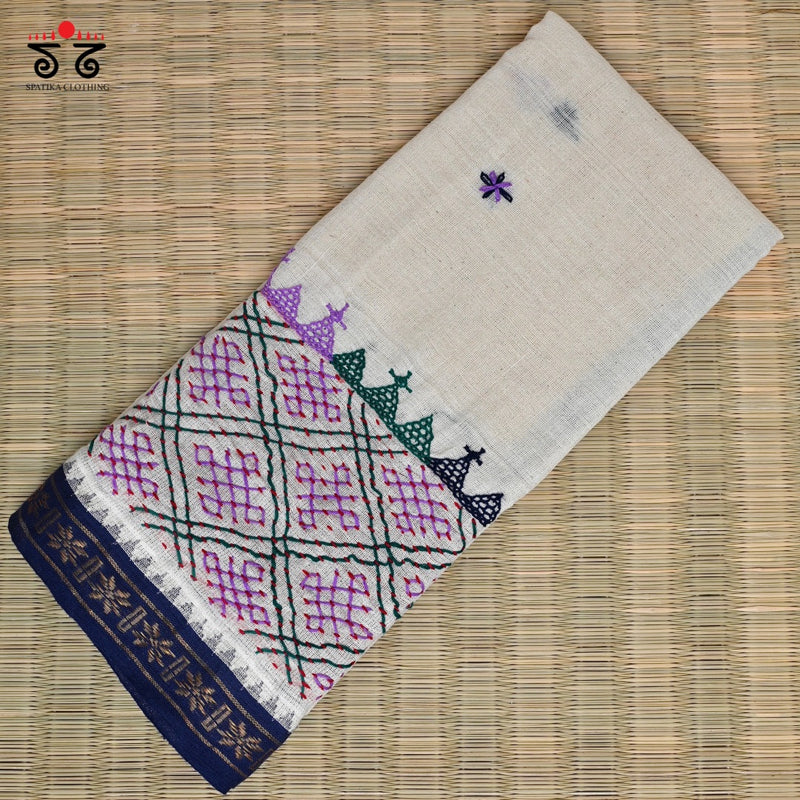 Lambani Hand - Embroidered Ponduru Blouse Fabric