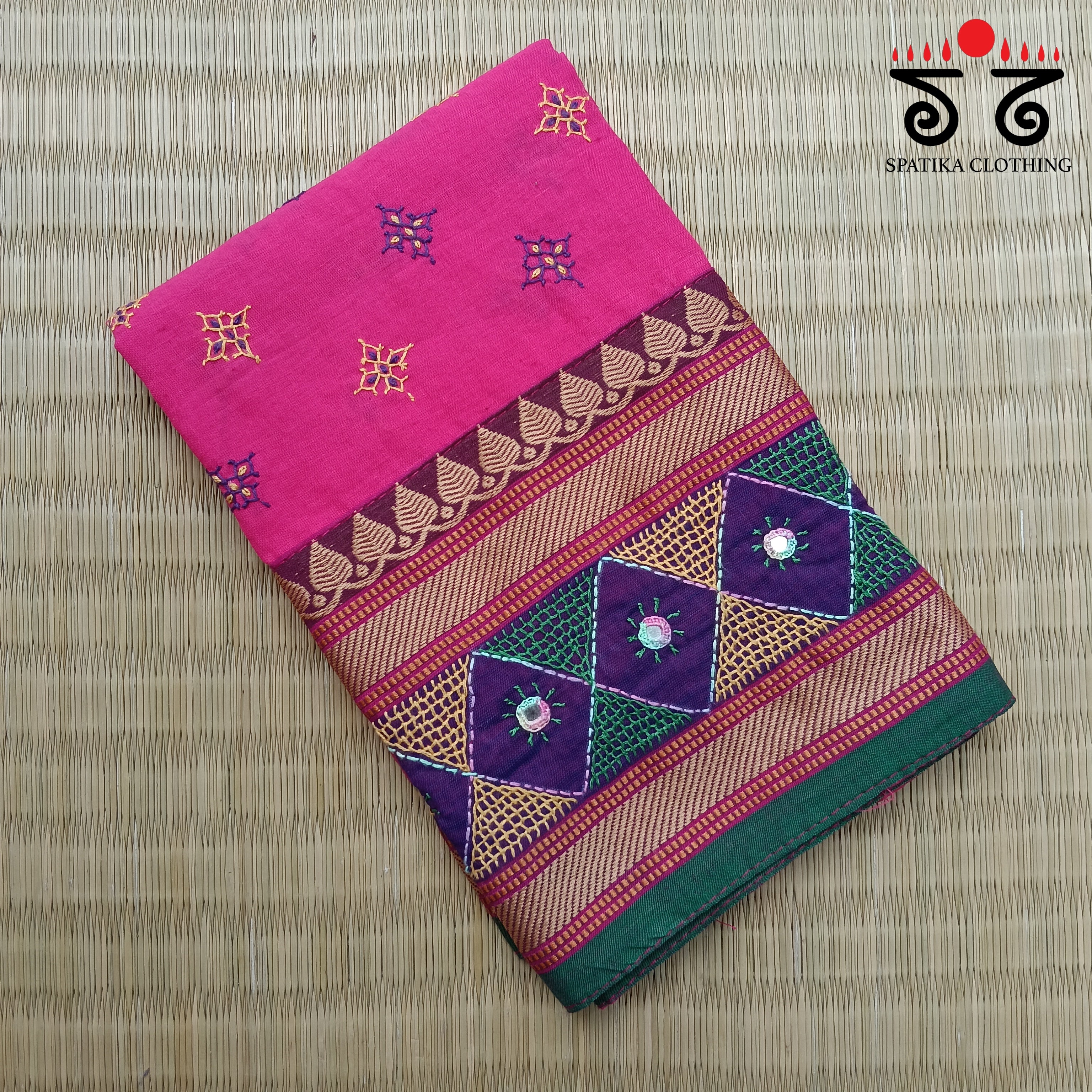 Banjara Hand Embroidered Blouse Fabric