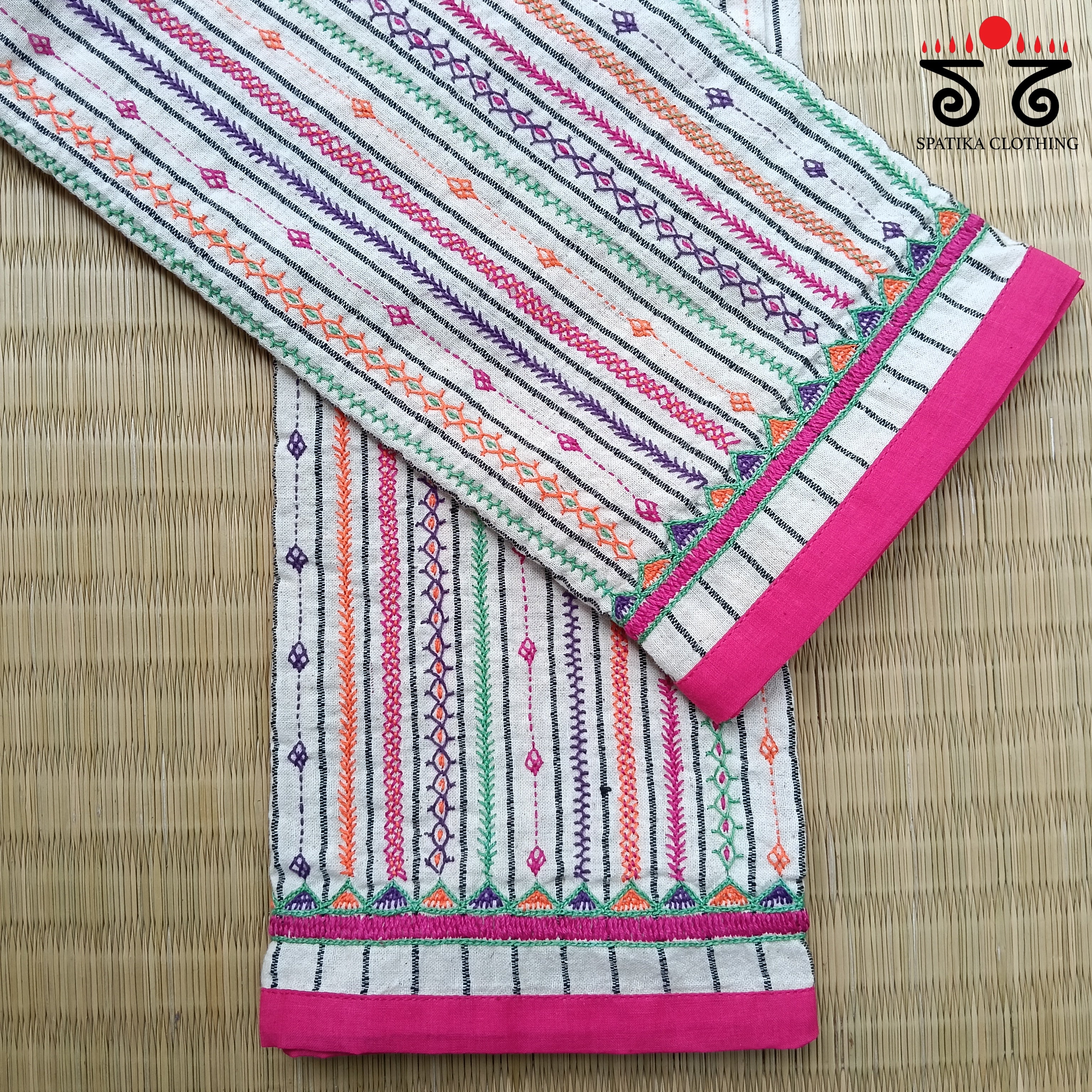 Hand Embroidered Blouse Fabric