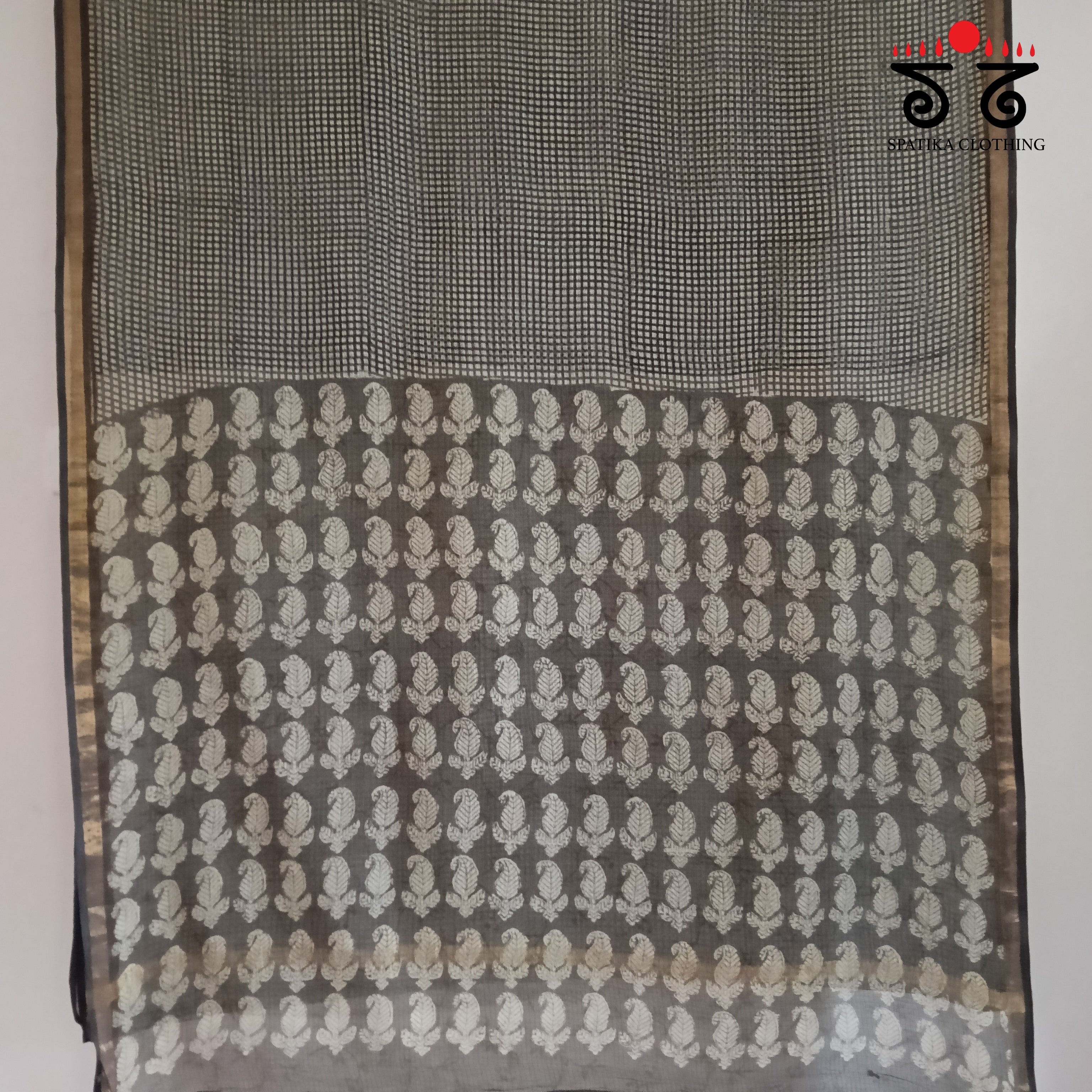 Kota Hand block printed saree