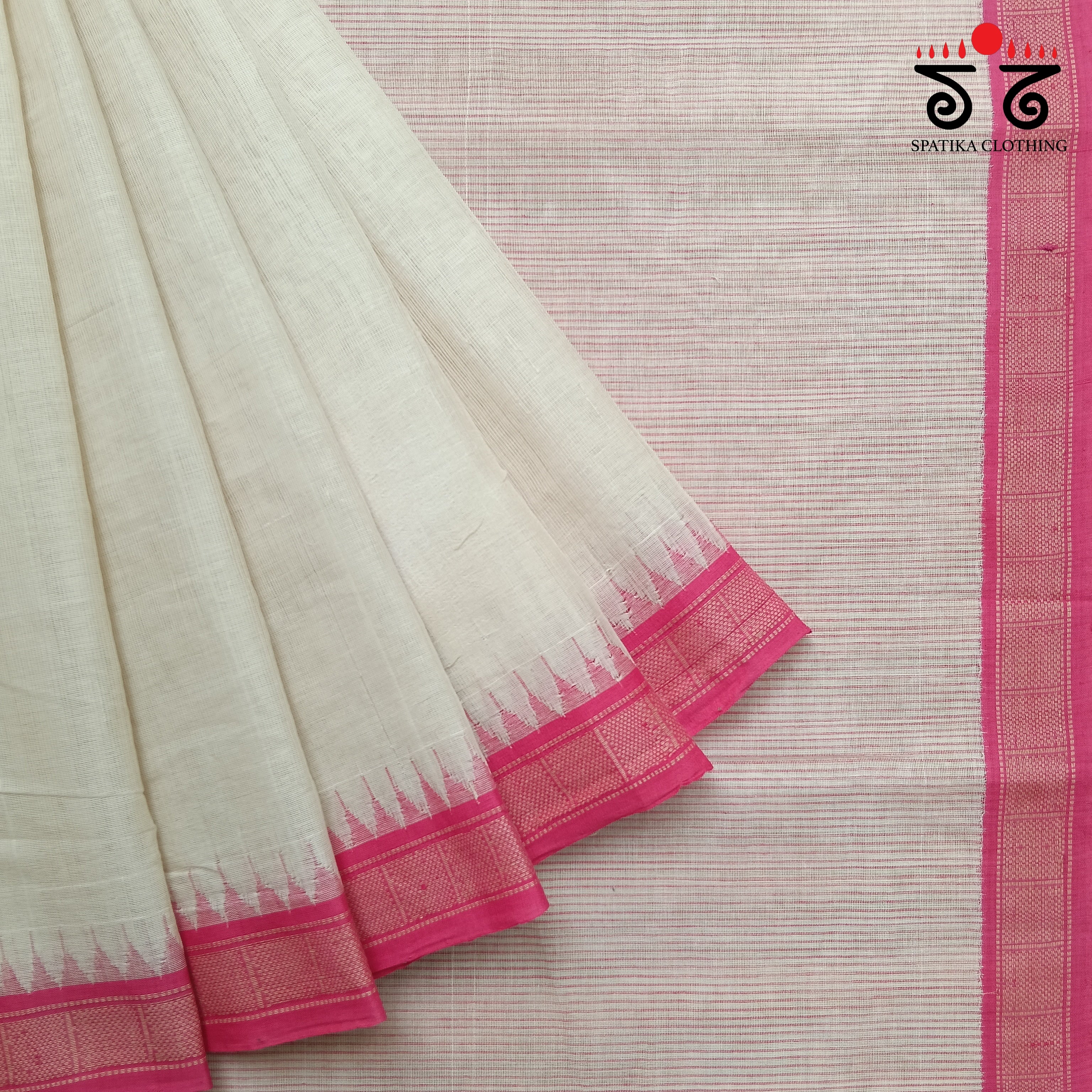 Ponduru Handspun Cotton Saree