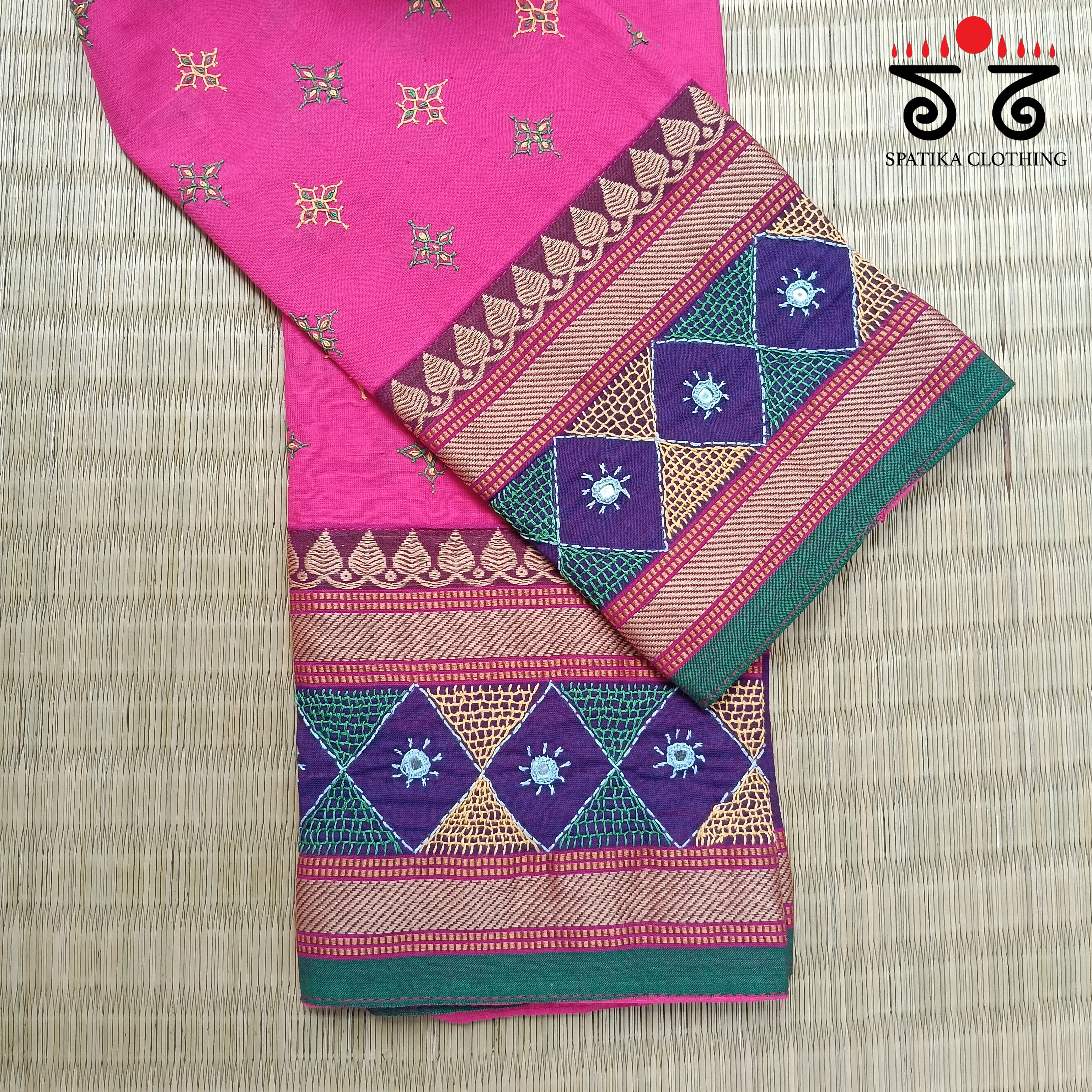 Banjara Hand Embroidered Blouse Fabric