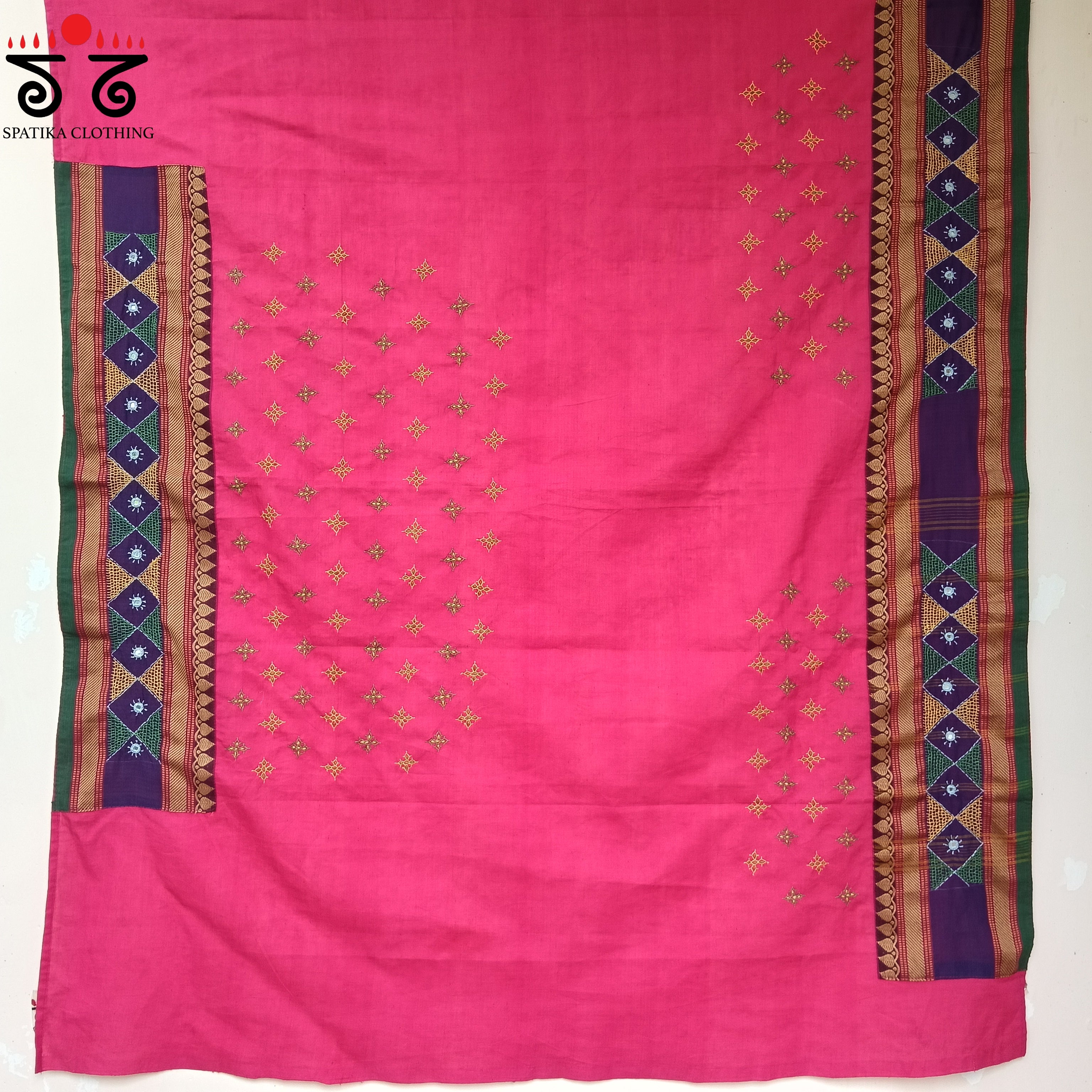 Banjara Hand Embroidered Blouse Fabric
