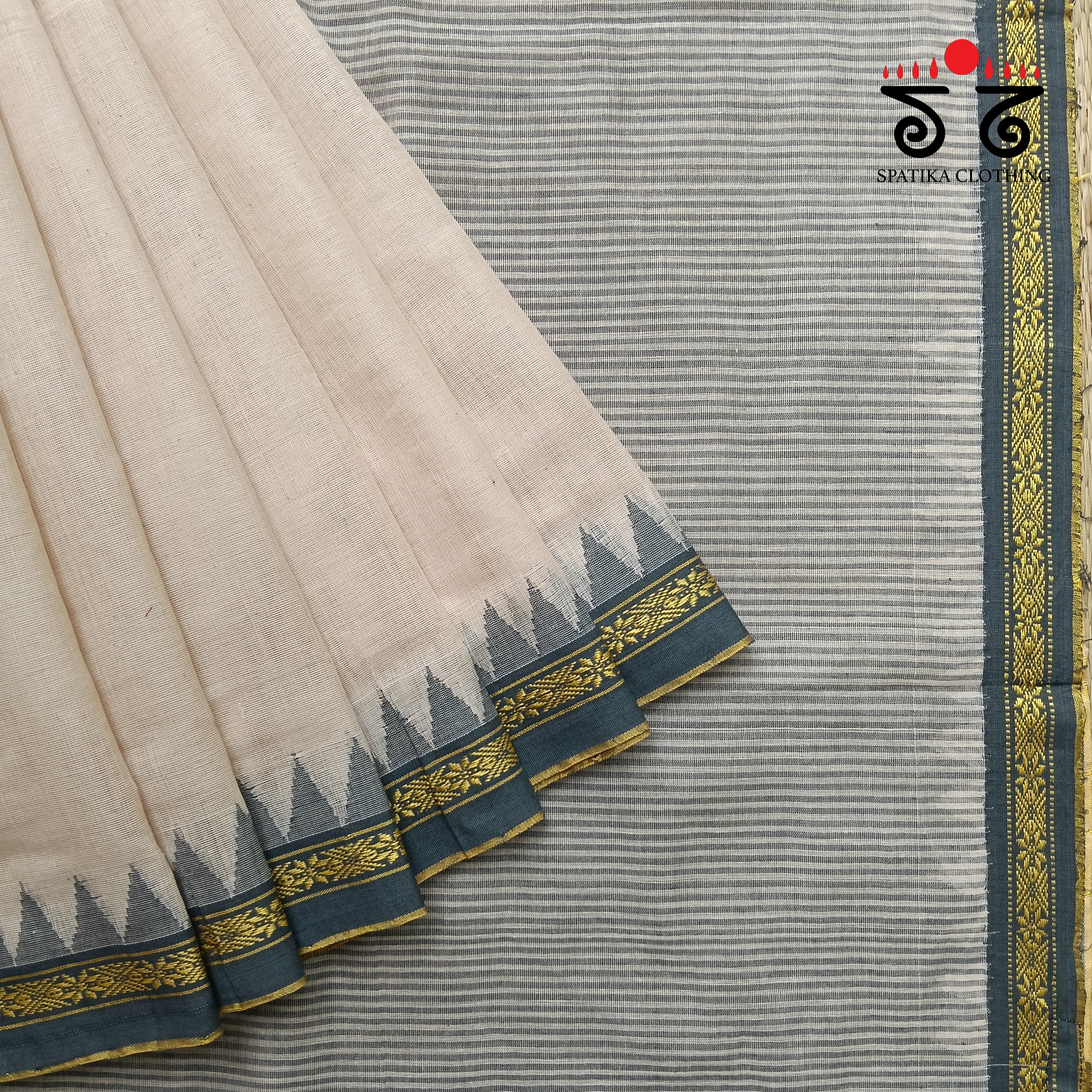 Ponduru Handspun Cotton Saree