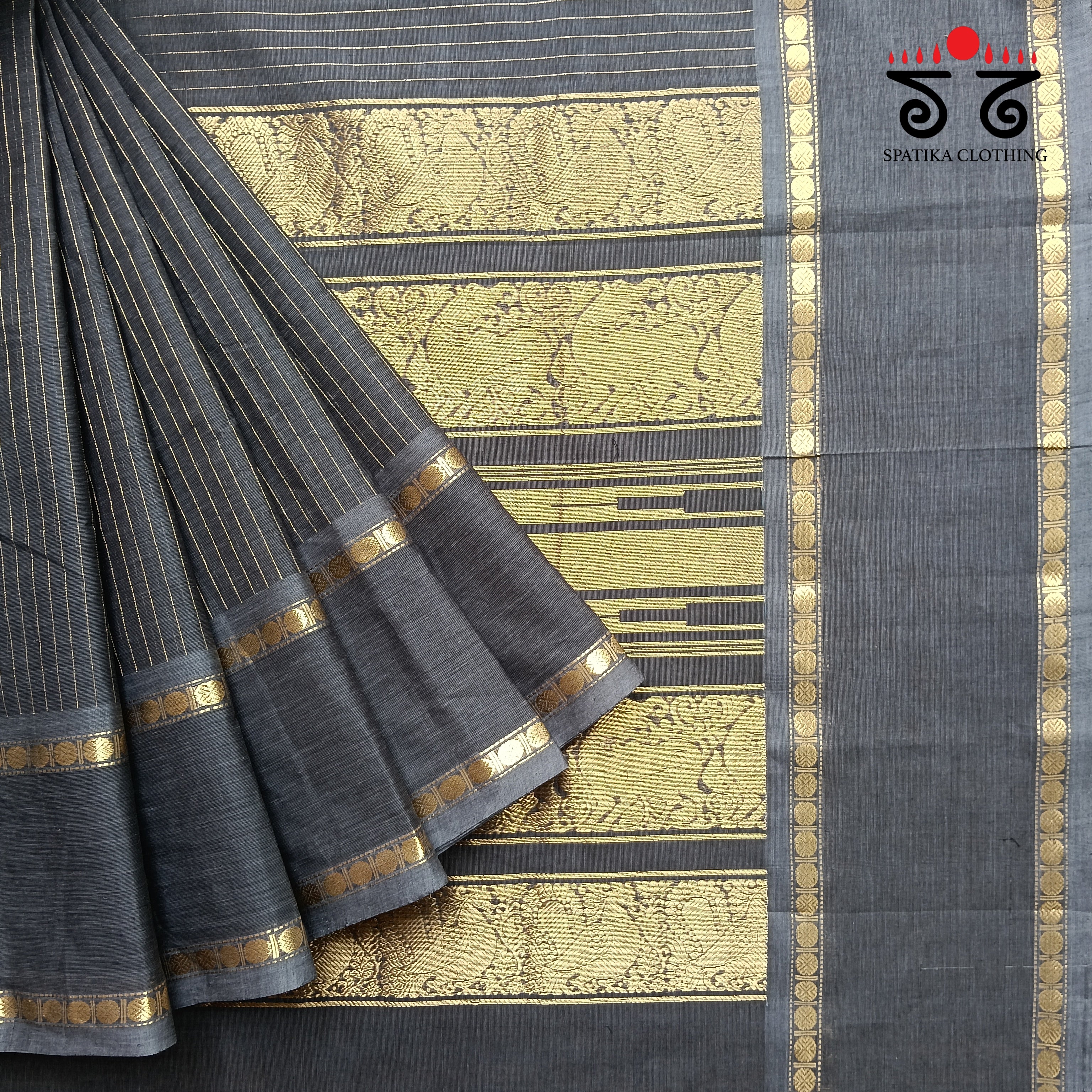 Vintage Festive Kanjivaram Saree in Cotton