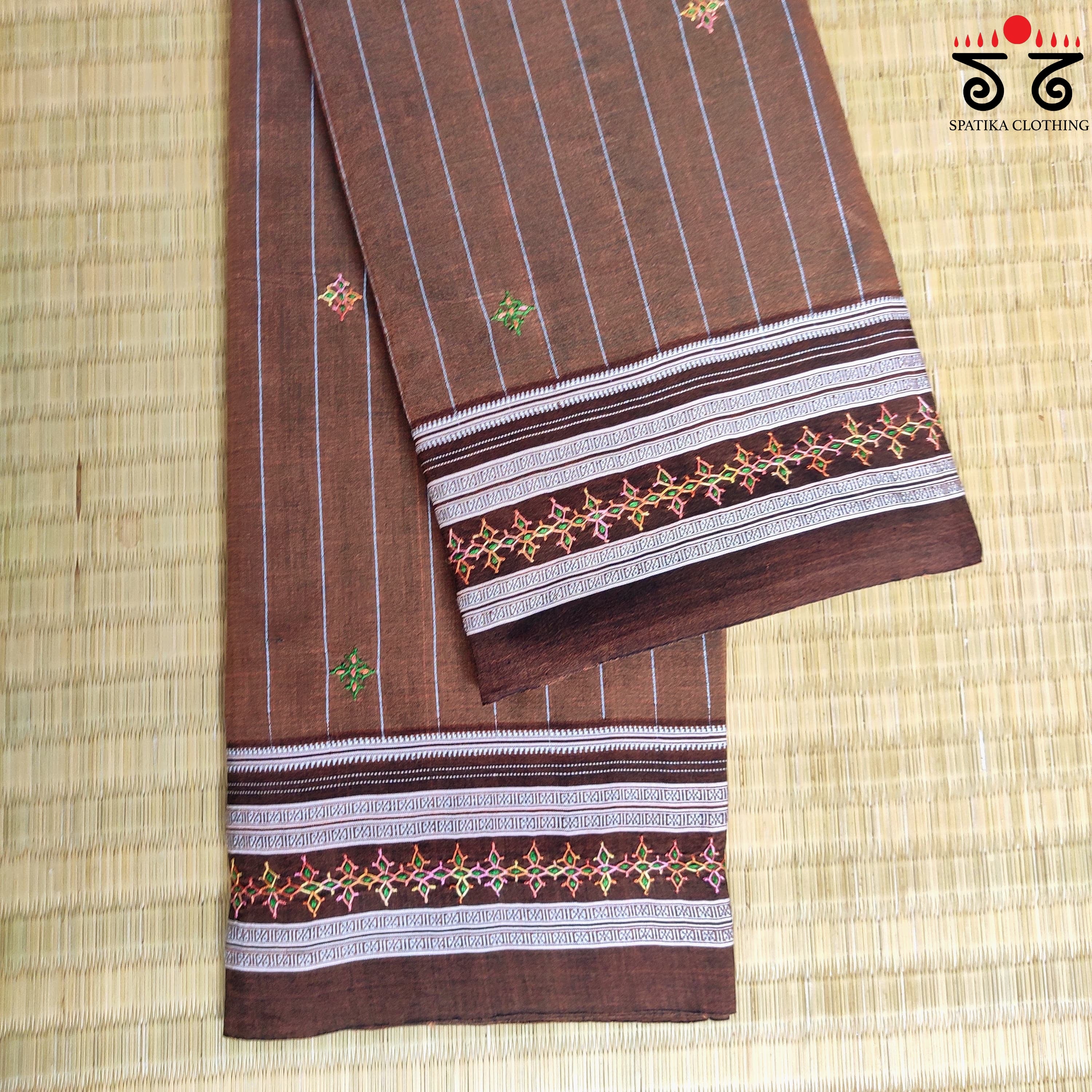 Banjara Handembroiderd-Ilkal Cotton Saree