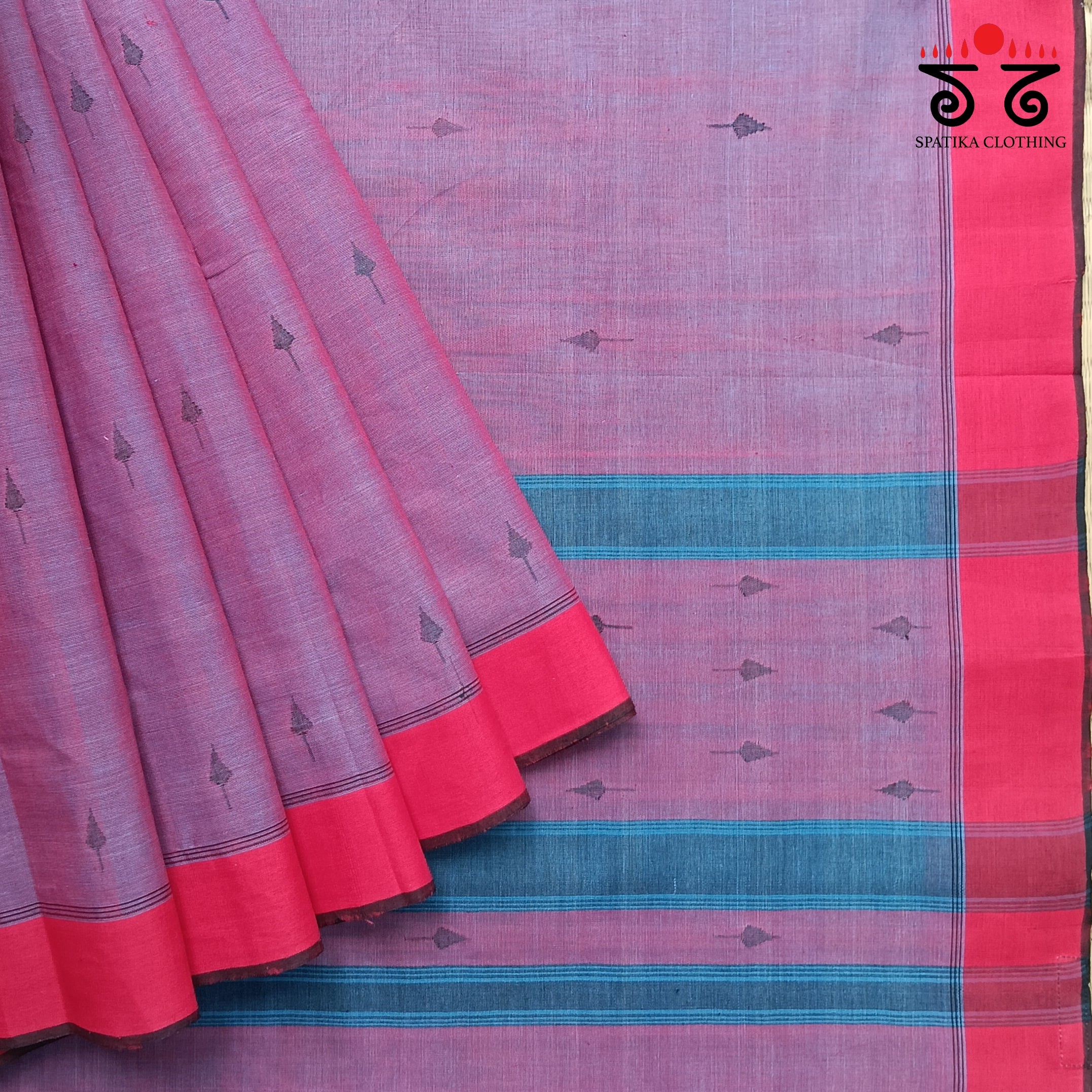 Jamdhani on Ponduru Handspun Cotton Saree