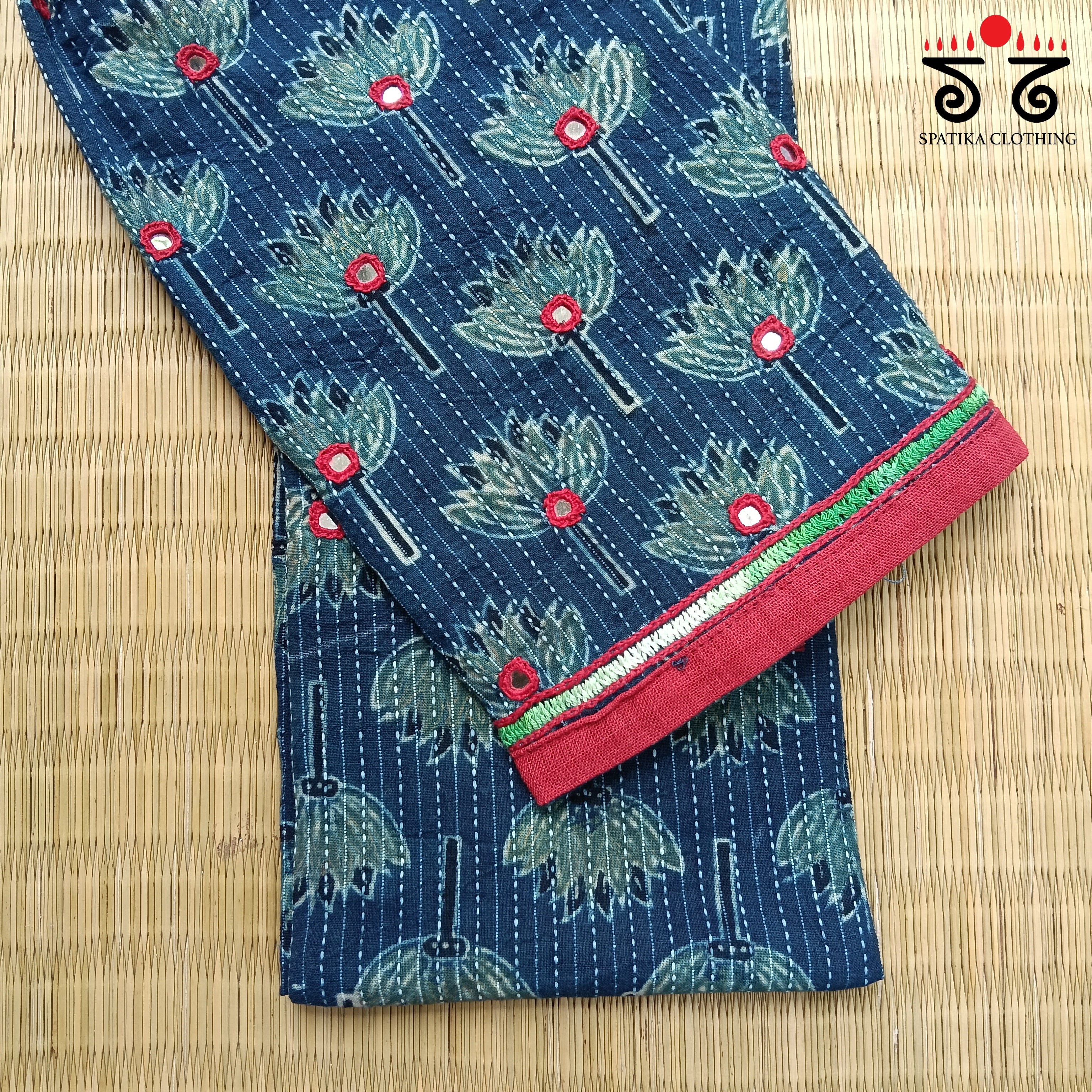 Banjara Hand Embroidered Blouse Fabric