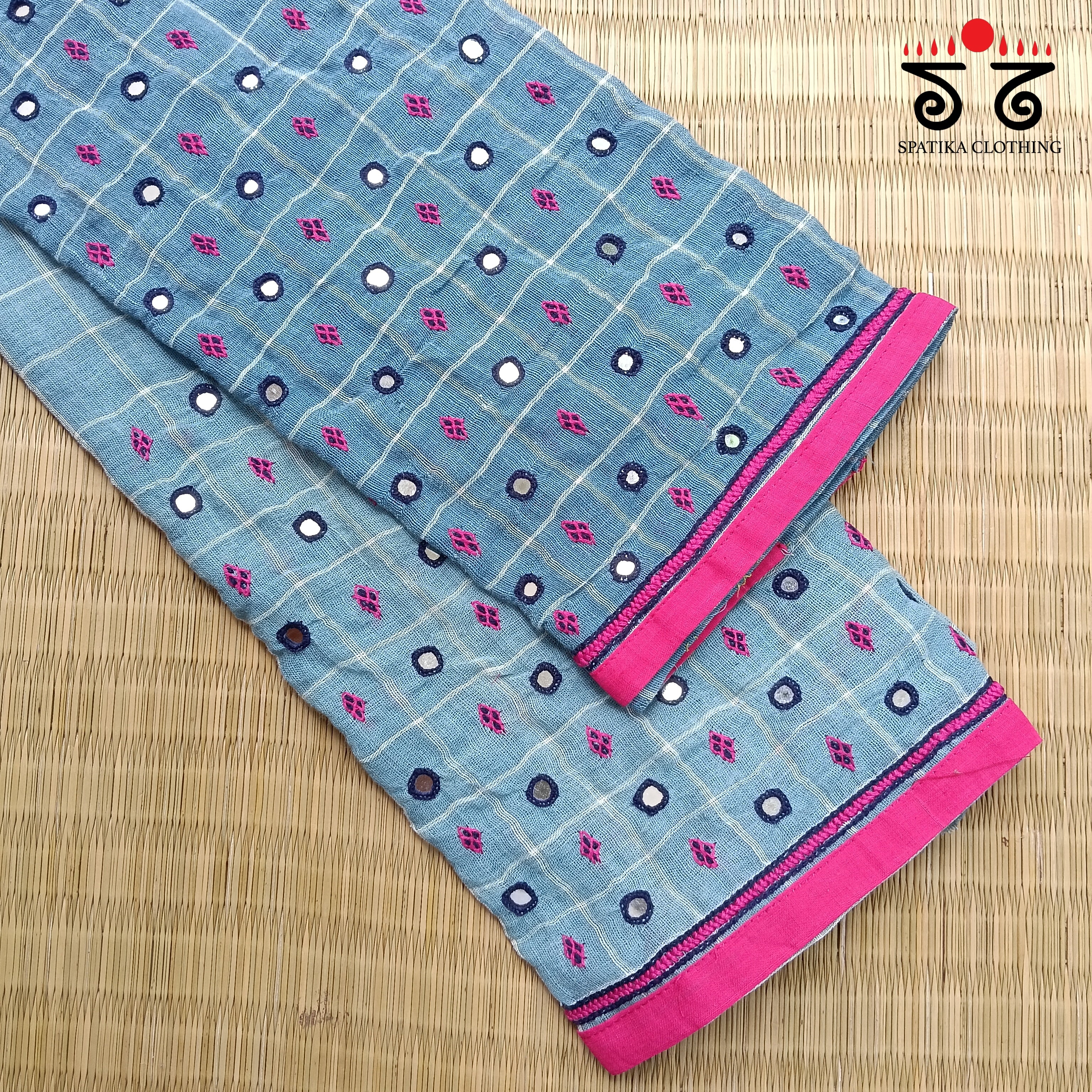 Banjara Hand Embroidered Blouse Fabric