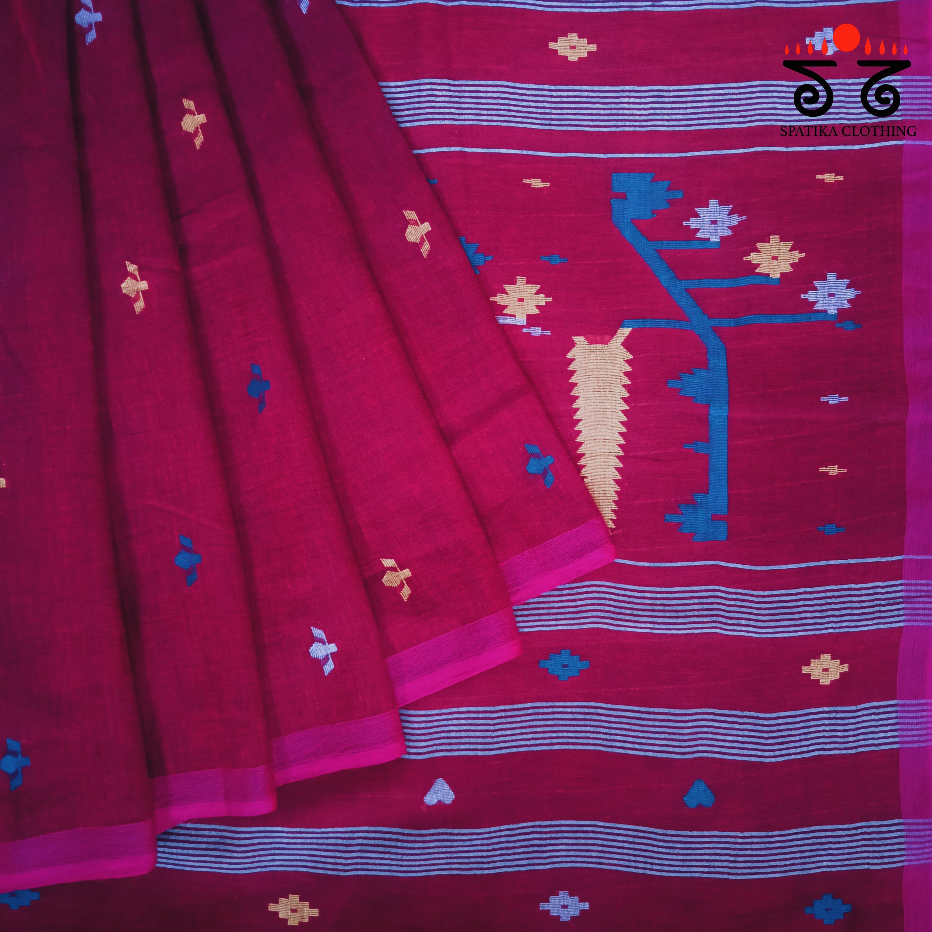 Jamdhani on Bengal Cotton Saree