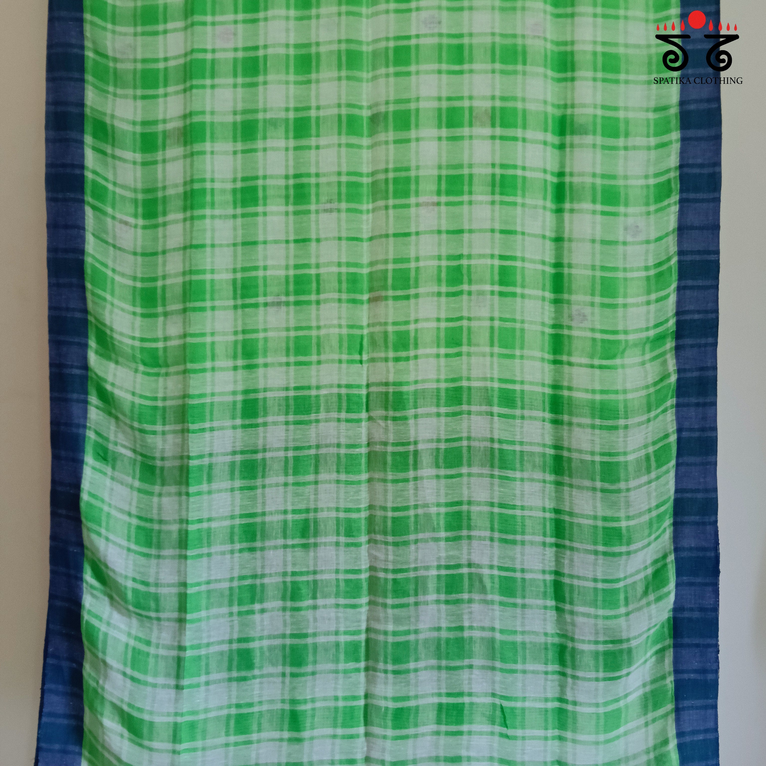 Jamdhani on Linen Cotton Saree