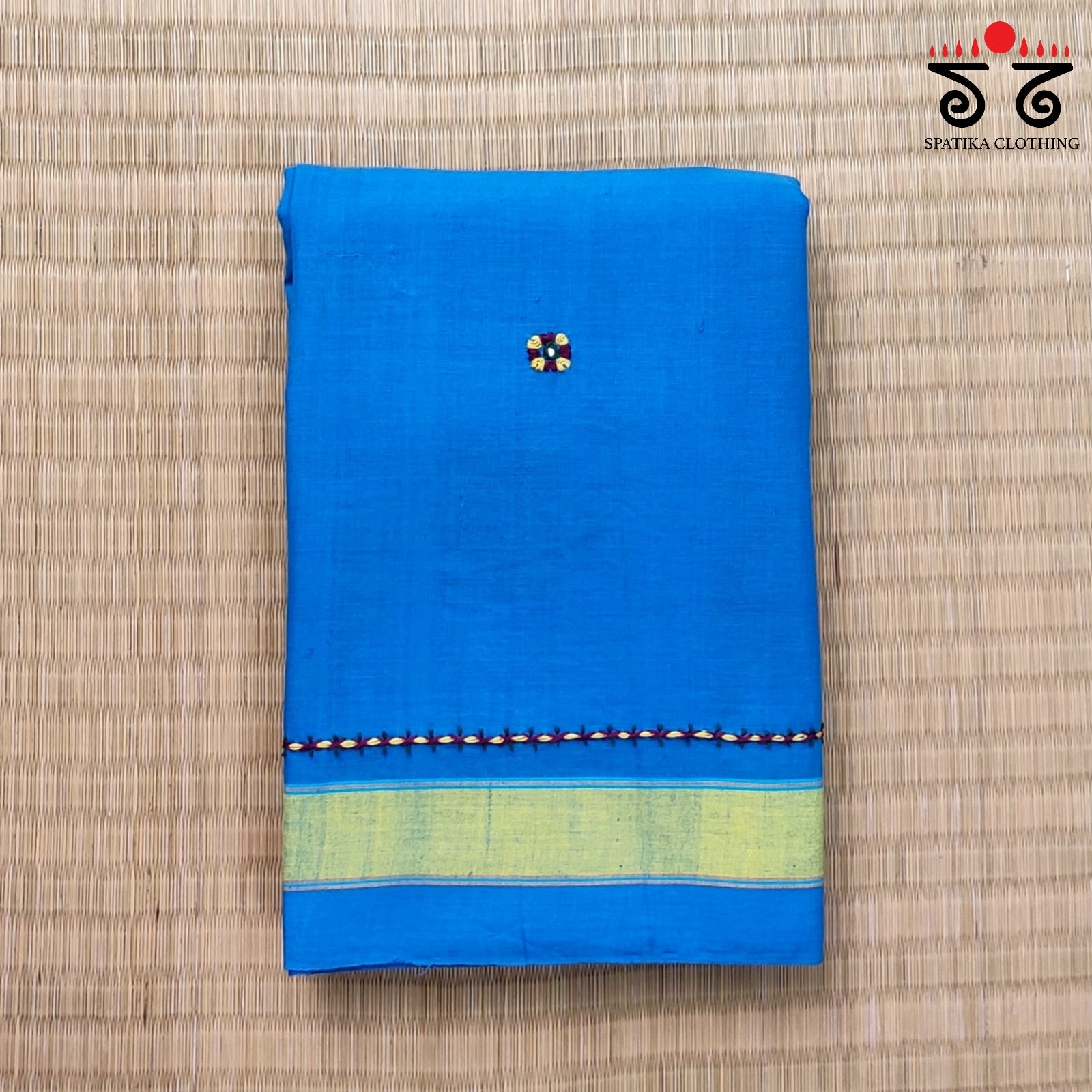 Ilkal Handembroidered Cotton Saree