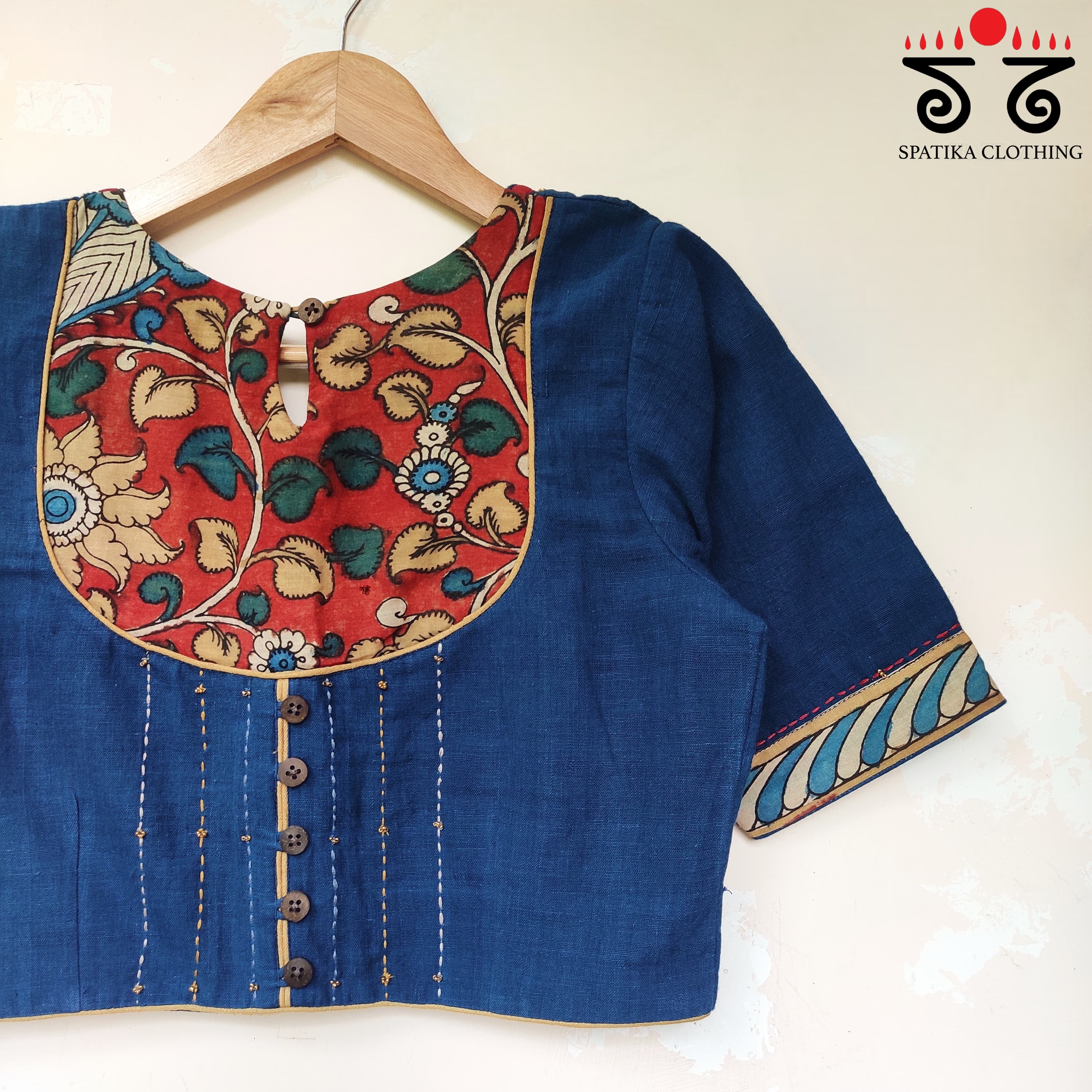 The Kalamkari Yoke Blouse