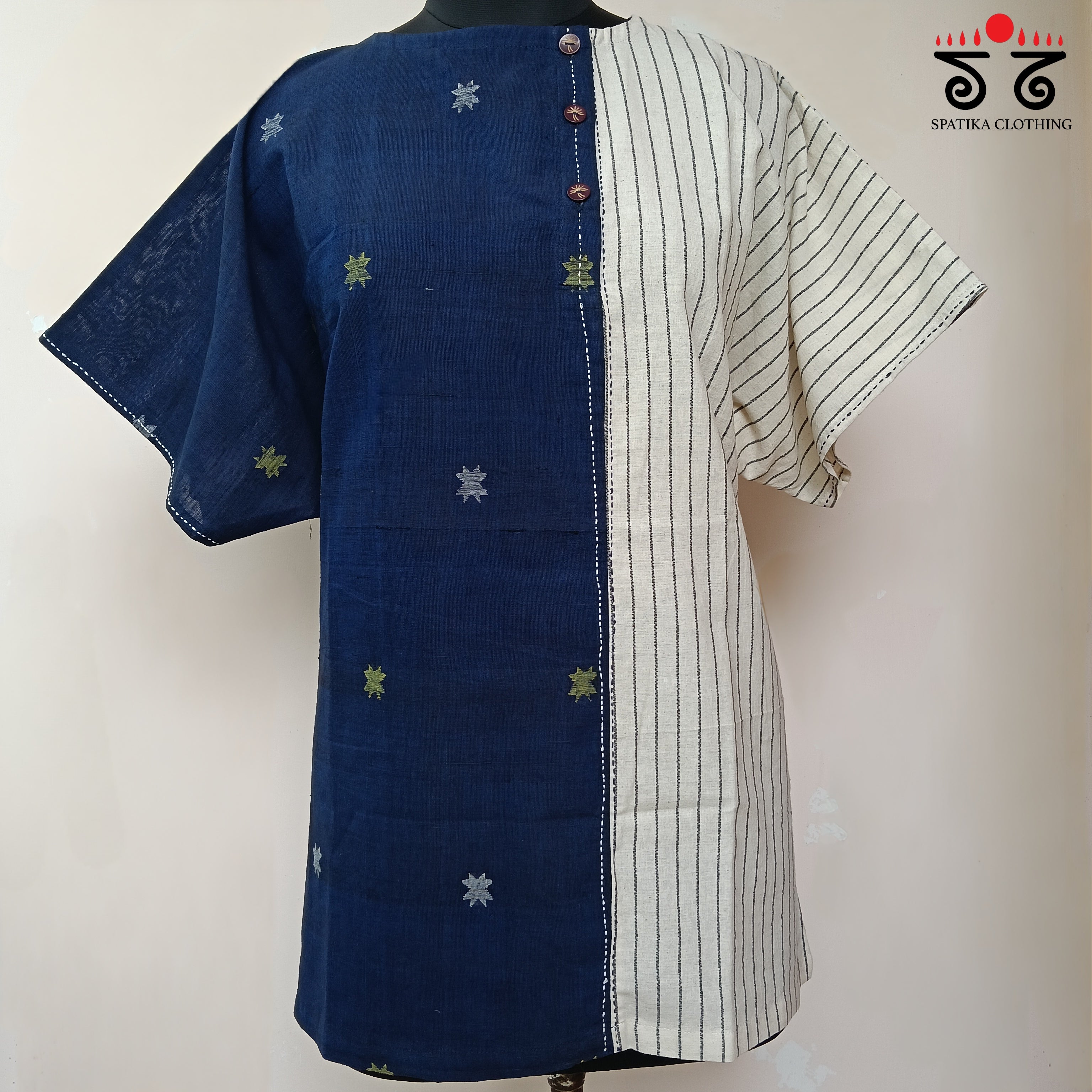 Anti - Fit Jamdhani Tunic